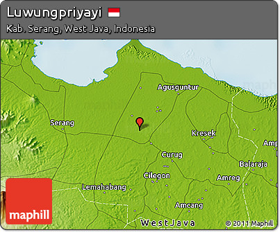 Physical 3D Map of Luwungpriyayi