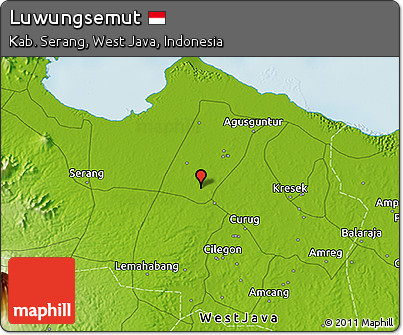 Physical 3D Map of Luwungsemut