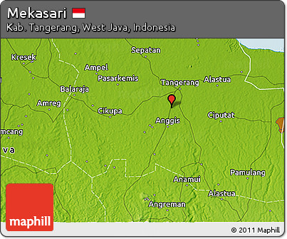 Physical 3D Map of Mekasari