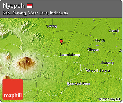Physical 3D Map of Nyapah