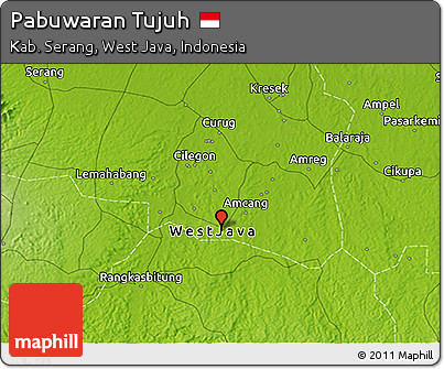 Physical 3D Map of Pabuwaran Tujuh