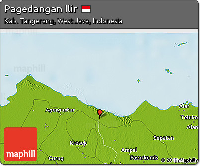 Physical 3D Map of Pagedangan Ilir