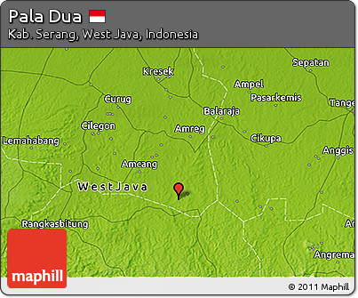 Physical 3D Map of Pala Dua
