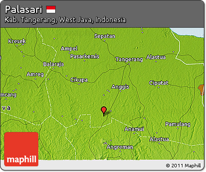 Physical 3D Map of Palasari