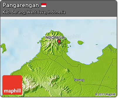 Physical 3D Map of Pangarengan