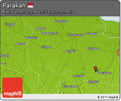 Physical 3D Map of Parakan