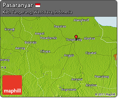 Physical 3D Map of Pasaranyar
