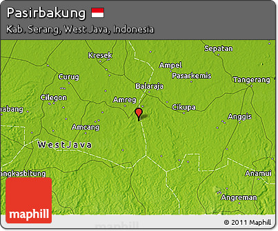 Physical 3D Map of Pasirbakung