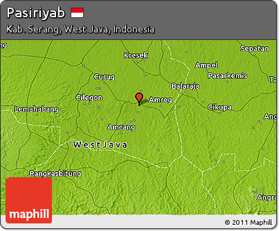 Physical 3D Map of Pasiriyab