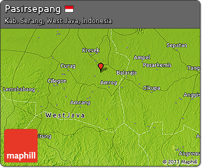 Physical 3D Map of Pasirsepang