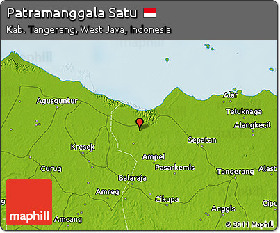 Physical 3D Map of Patramanggala Satu