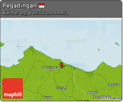 Physical 3D Map of Pegadingan