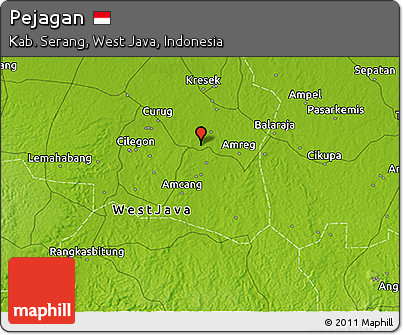 Physical 3D Map of Pejagan