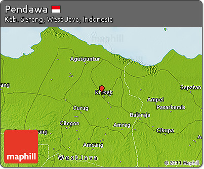Physical 3D Map of Pendawa