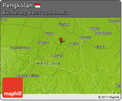 Physical 3D Map of Pengkolan