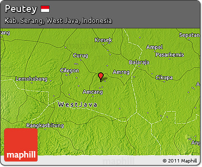 Physical 3D Map of Peutey