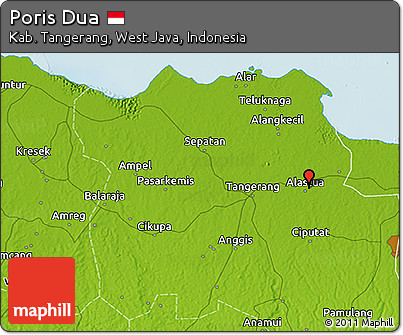 Physical 3D Map of Poris Dua