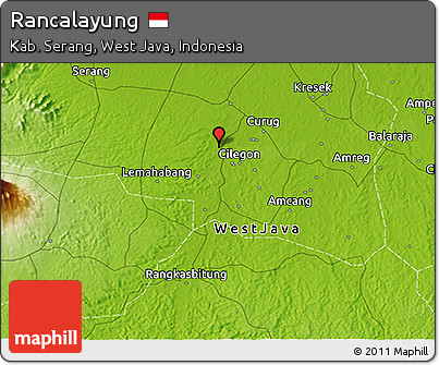 Physical 3D Map of Rancalayung
