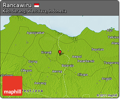 Physical 3D Map of Rancawiru