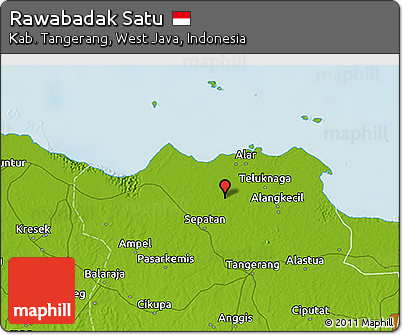 Physical 3D Map of Rawabadak Satu