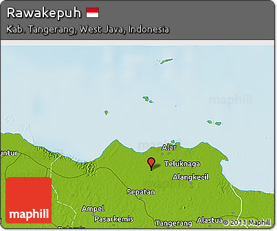 Physical 3D Map of Rawakepuh