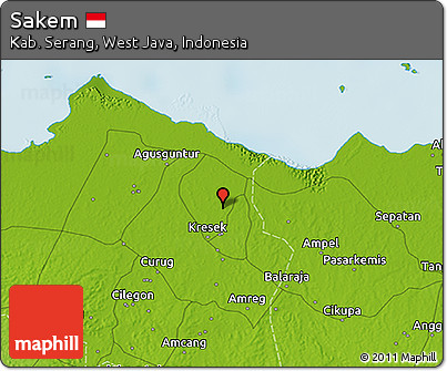 Physical 3D Map of Sakem
