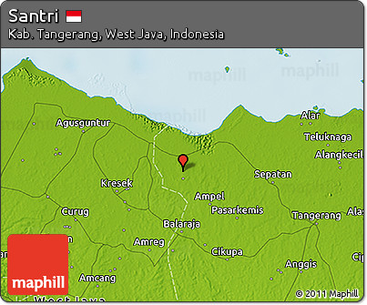 Physical 3D Map of Santri