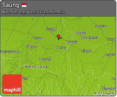 Physical 3D Map of Saung