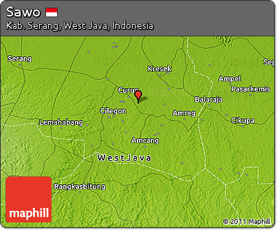 Physical 3D Map of Sawo