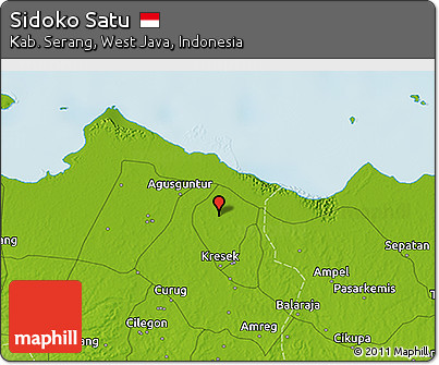 Physical 3D Map of Sidoko Satu