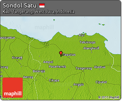 Physical 3D Map of Sondol Satu