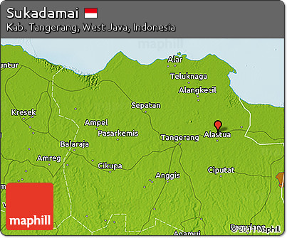 Physical 3D Map of Sukadamai