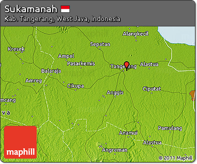 Physical 3D Map of Sukamanah