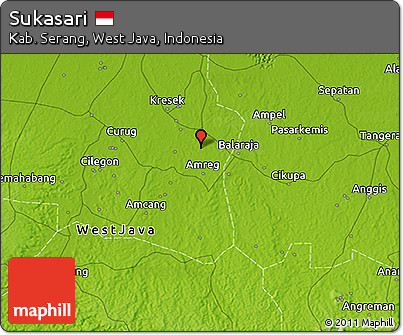 Physical 3D Map of Sukasari