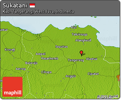 Physical 3D Map of Sukatani