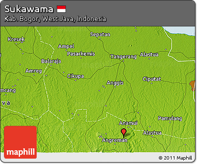 Physical 3D Map of Sukawama