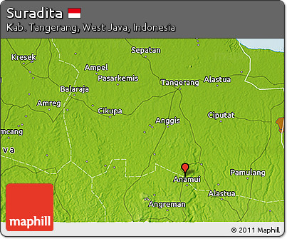 Physical 3D Map of Suradita