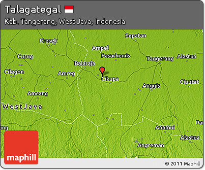 Physical 3D Map of Talagategal