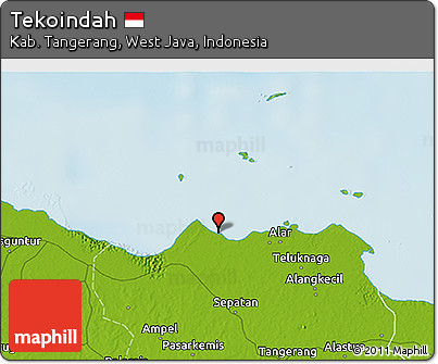 Physical 3D Map of Tekoindah