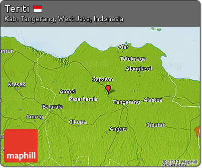 Physical 3D Map of Teriti