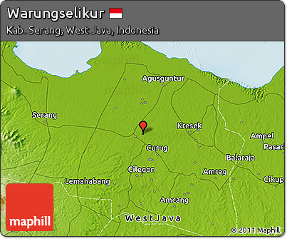 Physical 3D Map of Warungselikur