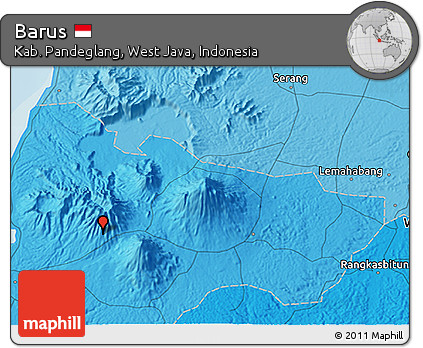 Political 3D Map of Barus