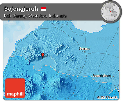 Political 3D Map of Bojongjuruh