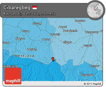 Political 3D Map of Cibaregbeg