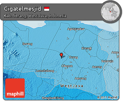 Political 3D Map of Cigatelmesjid