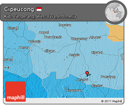 Political 3D Map of Cipeucong