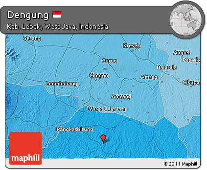 Political 3D Map of Dengung