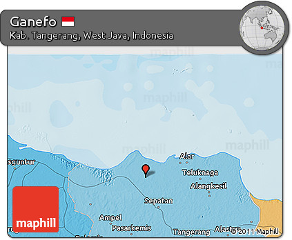 Political 3D Map of Ganefo