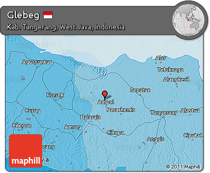 Political 3D Map of Glebeg