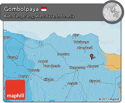 Political 3D Map of Gombolpaya